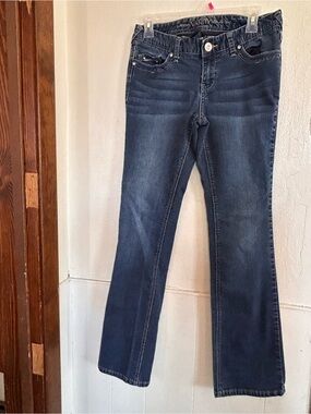 Classic Women's Dark Blue Denim Jeans Premium Vanity Collection Size 28 Regular